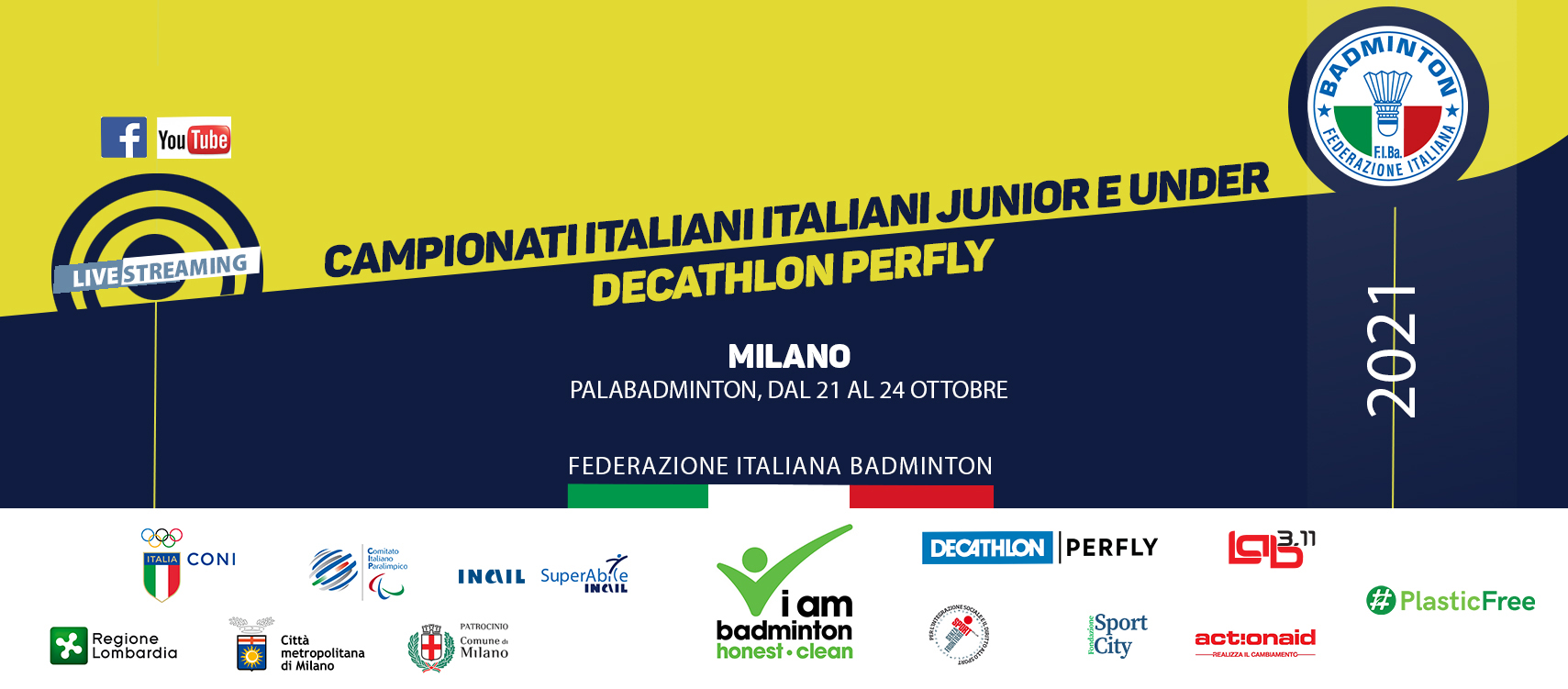 CAMPIONATI ITALIANI JUNIOR E UNDER 2021