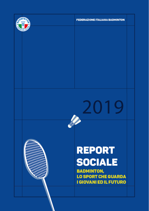 Report Sociale Badminton COVER 2019