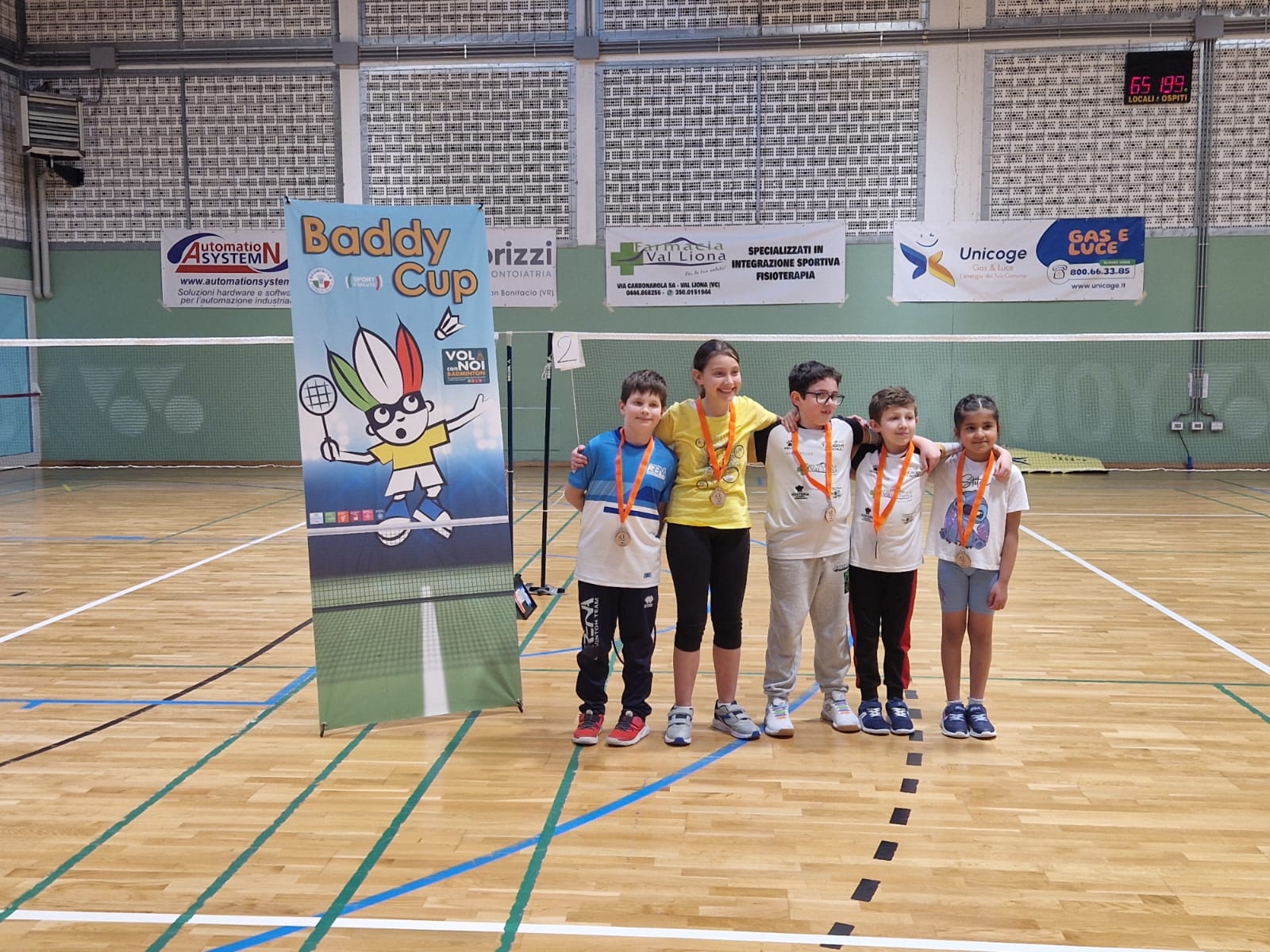 BADDY CUP premiazioni mini badminton U10